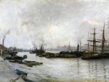Thames, London Artwork by Jules Bastien-Lepage