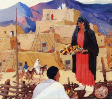 Pueblo Maiden Artwork by Laverne Nelson Black