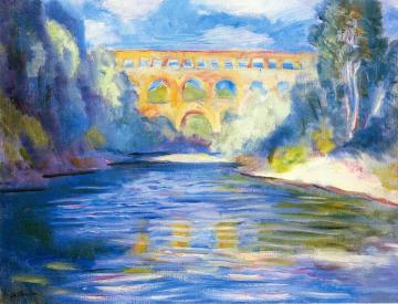 The Pont de Gard Artwork by Charles Camoin