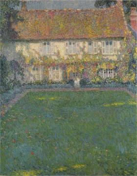 The House in Autumn Artwork by Henri Le Sidaner