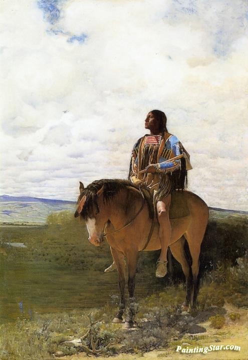 The Sioux Brave Artwork by George de Forest Brush