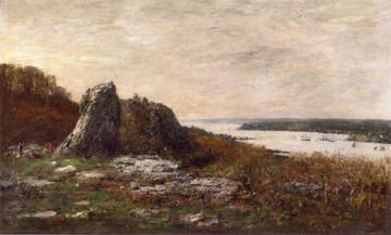 Near Brest, the Mouth of the Orn River Artwork by Eugène-Louis Boudin