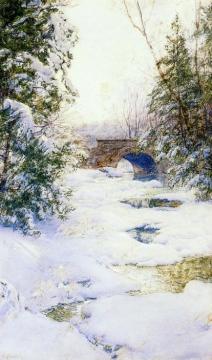 The Brook in Winter Artwork by Walter Launt Palmer