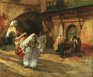 In the Souk Artwork by Frederick Arthur Bridgman