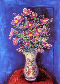 Bouquet of Flowers Artwork by Moise Kisling