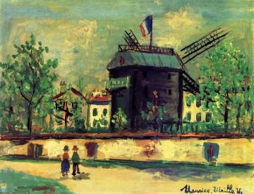 Moulin de la Galette Artwork by Maurice Utrillo