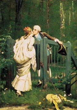 The Kiss Artwork by Auguste Serrure