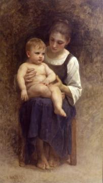 Unfinished Painting, C.1870 Artwork by William Adolphe Bouguereau