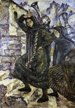Two Georgian Women with Jugs Artwork by Pyotr Konchalovsky