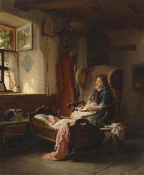 Motherhood Artwork by Ludwig Vollmar