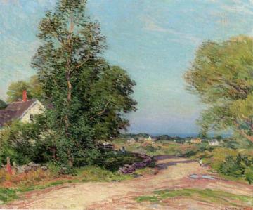 Road To Cape Porpoise Artwork by Willard Leroy Metcalf