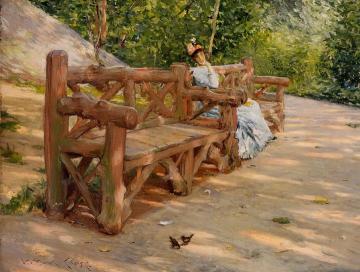 Park Bench Artwork by William Merritt Chase
