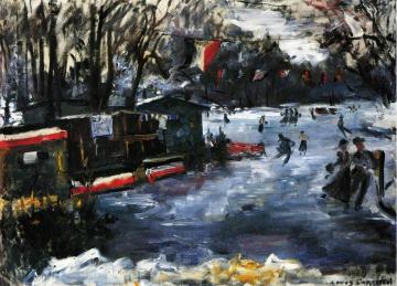 Ice Skating Rink in The Tiergarten, Berlin Artwork by Lovis Corinth