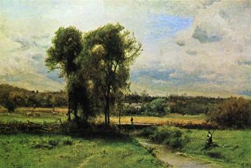 Landscape with Figures Artwork by George Inness