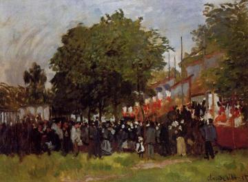 Fete at Argenteuil Artwork by Claude Oscar Monet