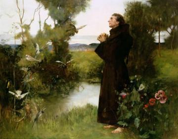 St. Francis Artwork by Albert Chevallier Tayler