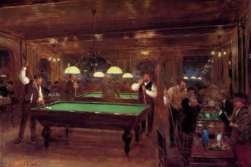 Le Billard Artwork by Jean Georges Beraud