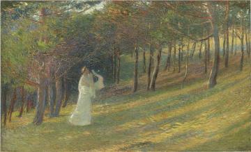 Orpheus in a wood Artwork by Henri Martin