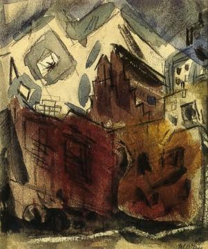 Buildings, Downtown New York Artwork by John Marin