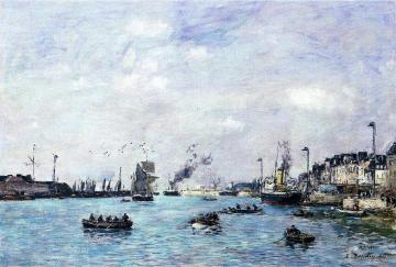 Le Havre, The Outer Harbor Artwork by Eugène-Louis Boudin