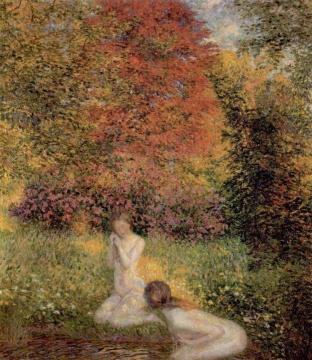 The Bathing ladies Artwork by Leon De Smet