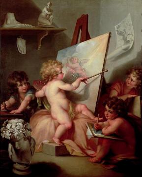 Cherubs: Painting Artwork by Angelica Kauffmann