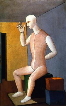 Hermaphroditic Idol Artwork by Carlo Carrà