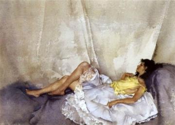 Cecila Reclining Artwork by Sir William Russell Flint