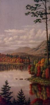 Adirondack Scene Artwork by Levi Wells Prentice