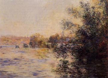 Evening Effect of the Seine Artwork by Claude Oscar Monet