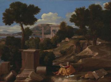 Landscape With St. John On Patmos Artwork by Nicolas Poussin