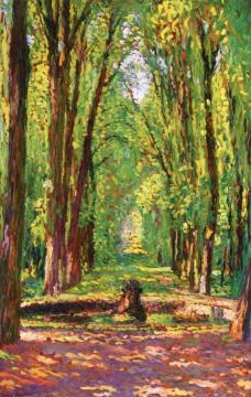 Allée Dans Le Parc Du Chateau De Versailles Artwork by Henri Martin