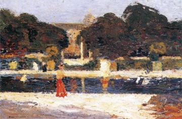 Le Petit Lac aux Jardins du Luxembourg Artwork by Henri Martin