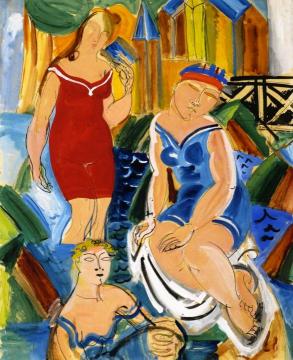 Three Bathers Artwork by Raoul Dufy
