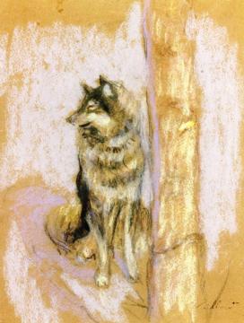 Wolfhound at Gererdmer Artwork by Edouard Vuillard