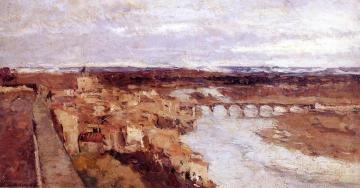 View of the Town of Pont-du-Château Artwork by Albert Lebourg