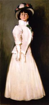 The White Ruff Artwork by John Duncan Fergusson