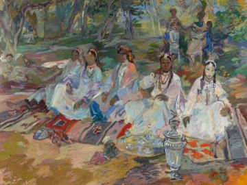 La Tikka, Tea-Time Artwork by Edy Legrand