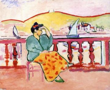 Lady on a Terrace Artwork by Henri Matisse