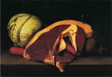 Still Life with Steak Artwork by Raphaelle Peale