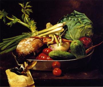 Still Life with Vegetables Artwork by William Merritt Chase