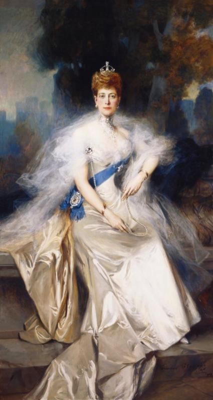 Queen Alexandra Artwork by Francois Flameng