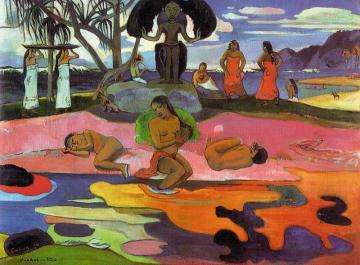Mahana no atua Artwork by Paul Gauguin