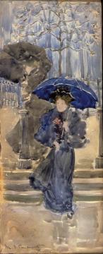 Ladies In The Rain Artwork by Maurice Prendergast