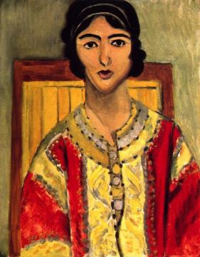 Lorette in a Red Jacket Artwork by Henri Matisse