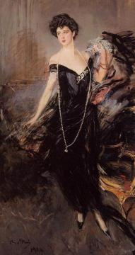 Portrait of Donna Franca Florio Artwork by Giovanni Boldini