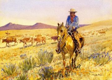 Trail Boss Artwork by Edward Borein