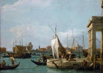 The Dogana in Venice Artwork by Giovanni Antonio Canal