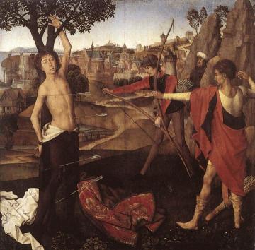 The Martyrdom Of St Sebastian Artwork by Hans Memling