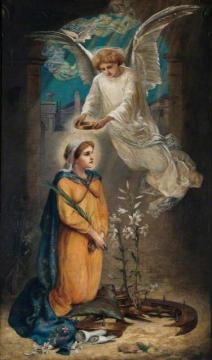 Angel And Saint Artwork by Beatrice Offor